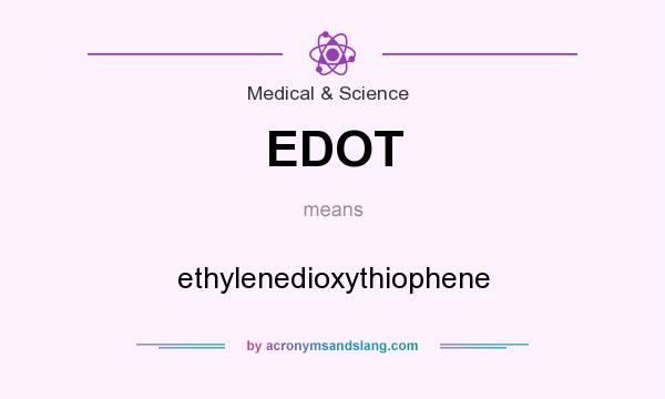What does EDOT mean? It stands for ethylenedioxythiophene