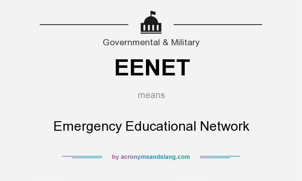 What does EENET mean? It stands for Emergency Educational Network