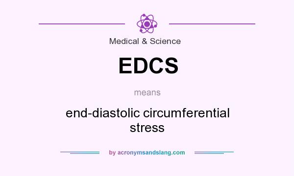 What does EDCS mean? It stands for end-diastolic circumferential stress