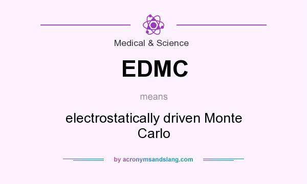 What does EDMC mean? It stands for electrostatically driven Monte Carlo