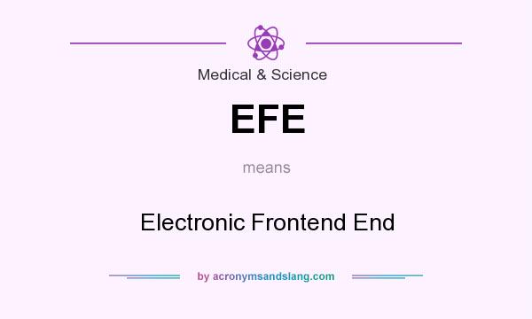 What does EFE mean? It stands for Electronic Frontend End