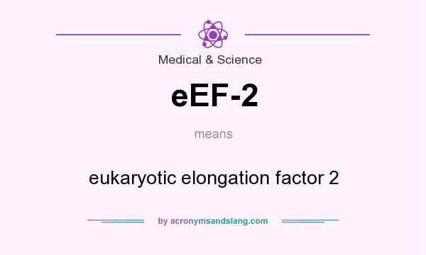 What does eEF-2 mean? It stands for eukaryotic elongation factor 2