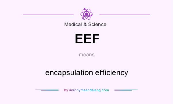 What does EEF mean? It stands for encapsulation efficiency