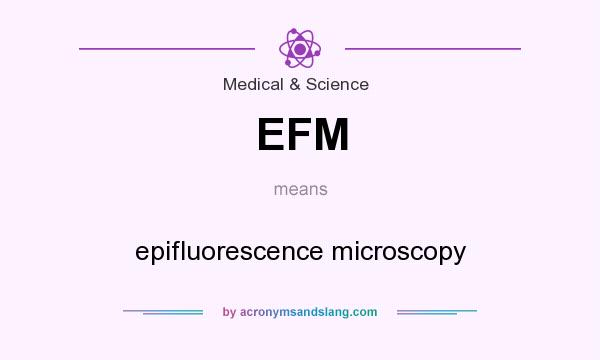 What does EFM mean? It stands for epifluorescence microscopy
