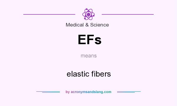What does EFs mean? It stands for elastic fibers
