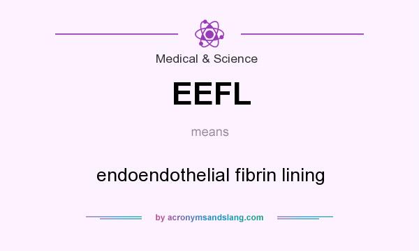 What does EEFL mean? It stands for endoendothelial fibrin lining