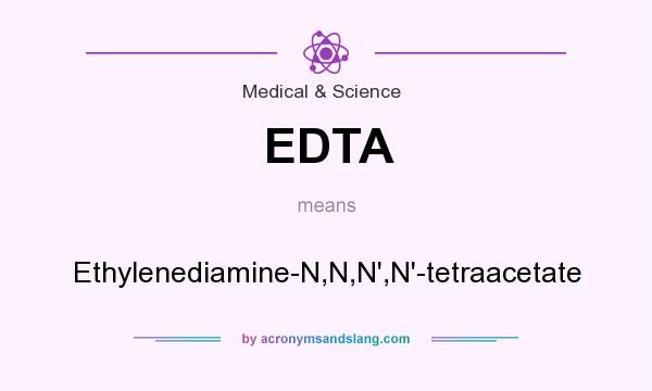 What does EDTA mean? It stands for Ethylenediamine-N,N,N`,N`-tetraacetate
