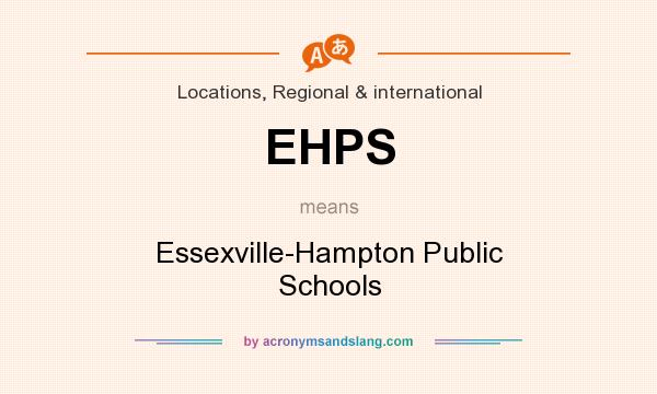What does EHPS mean? It stands for Essexville-Hampton Public Schools