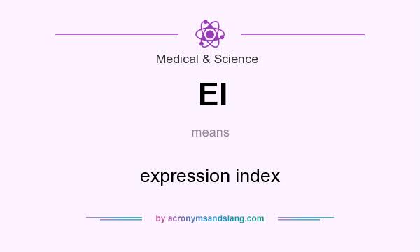 What does EI mean? It stands for expression index