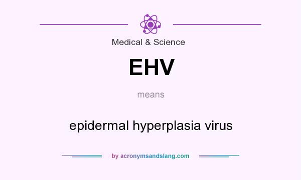 What does EHV mean? It stands for epidermal hyperplasia virus
