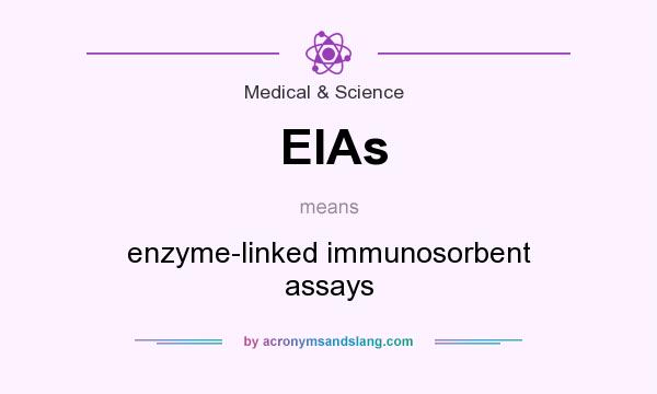 What does EIAs mean? It stands for enzyme-linked immunosorbent assays