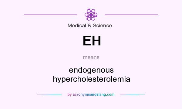 What does EH mean? It stands for endogenous hypercholesterolemia