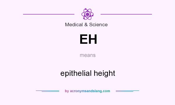 What does EH mean? It stands for epithelial height