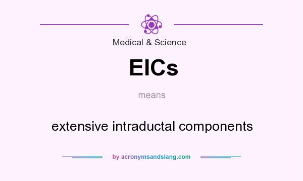 What does EICs mean? It stands for extensive intraductal components