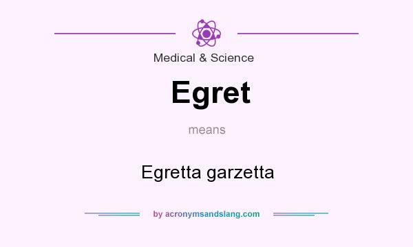 What does Egret mean? It stands for Egretta garzetta