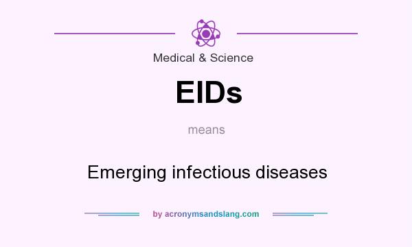 What does EIDs mean? It stands for Emerging infectious diseases