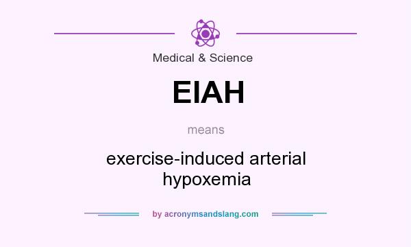 What does EIAH mean? It stands for exercise-induced arterial hypoxemia