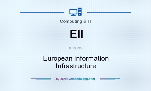 What does EII mean? It stands for European Information Infrastructure