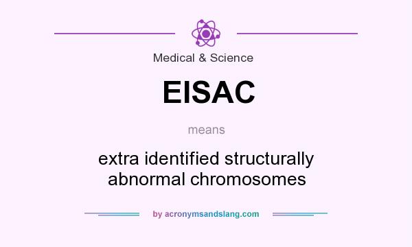What does EISAC mean? It stands for extra identified structurally abnormal chromosomes