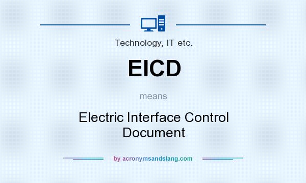 What does EICD mean? It stands for Electric Interface Control Document