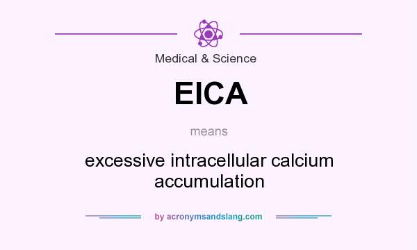 What does EICA mean? It stands for excessive intracellular calcium accumulation