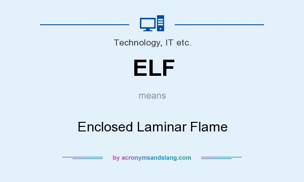 What does ELF mean? It stands for Enclosed Laminar Flame