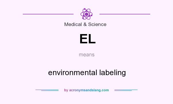 What does EL mean? It stands for environmental labeling