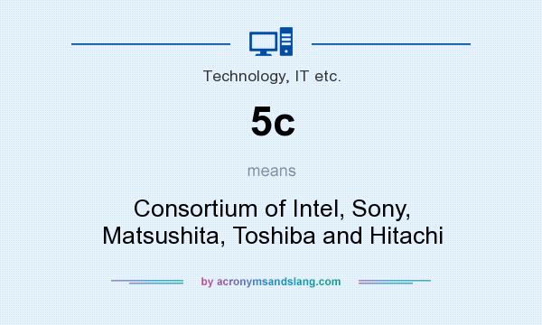 What does 5c mean? It stands for Consortium of Intel, Sony, Matsushita, Toshiba and Hitachi