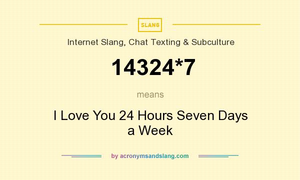 What does 14324 mean in love?