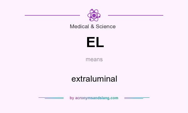 What does EL mean? It stands for extraluminal