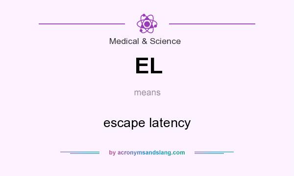 What does EL mean? It stands for escape latency