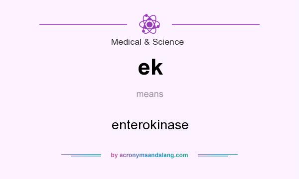 What does ek mean? It stands for enterokinase
