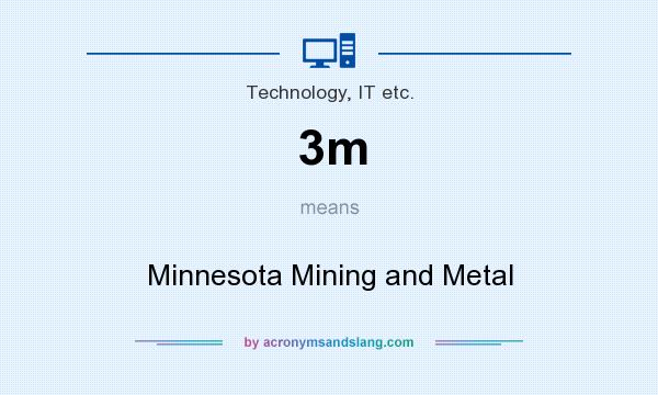 What does 3m mean? It stands for Minnesota Mining and Metal