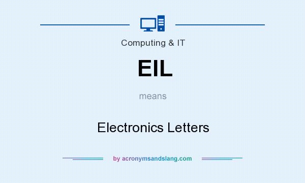 What does ElL mean? It stands for Electronics Letters