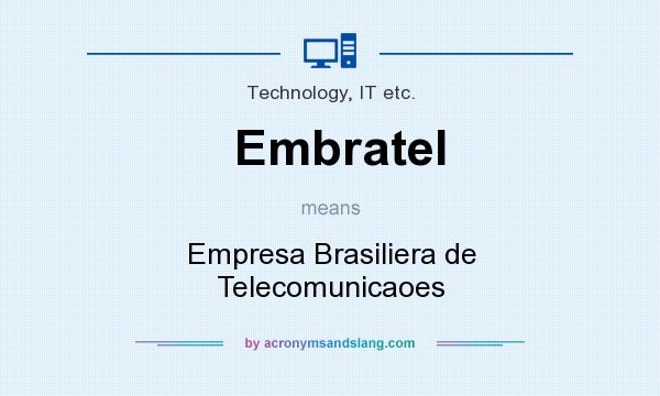 What does Embratel mean? It stands for Empresa Brasiliera de Telecomunicaoes