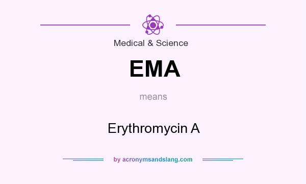 What does EMA mean? It stands for Erythromycin A