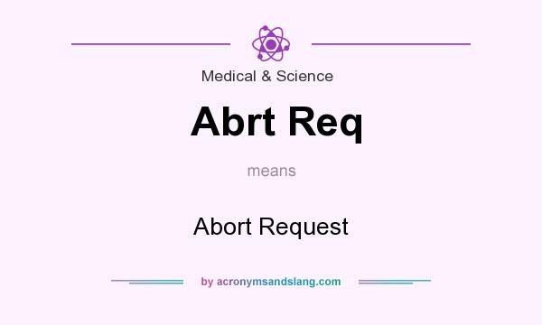 What does Abrt Req mean? It stands for Abort Request