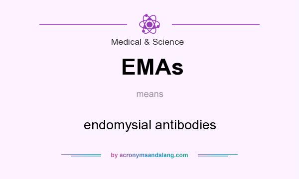 What does EMAs mean? It stands for endomysial antibodies