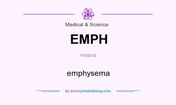 What does EMPH mean? It stands for emphysema