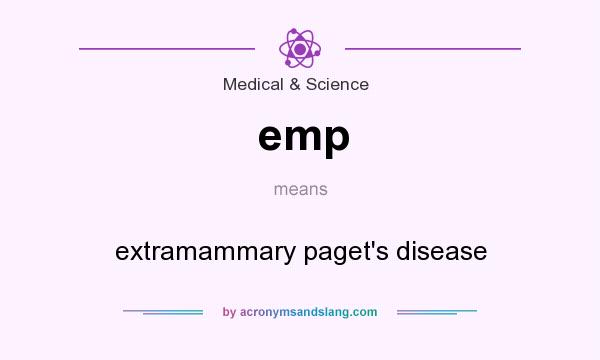 What does emp mean? It stands for extramammary paget`s disease