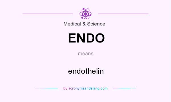 What does ENDO mean? It stands for endothelin
