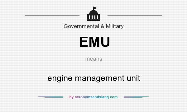 What does EMU mean? It stands for engine management unit