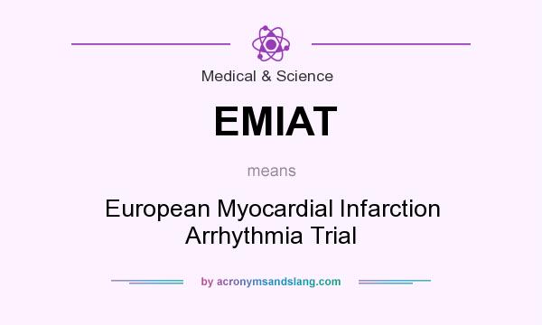 What does EMIAT mean? It stands for European Myocardial Infarction Arrhythmia Trial