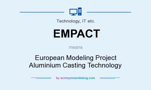 What does EMPACT mean? It stands for European Modeling Project Aluminium Casting Technology