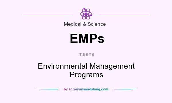 What does EMPs mean? It stands for Environmental Management Programs
