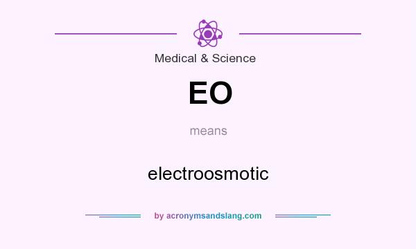 What does EO mean? It stands for electroosmotic
