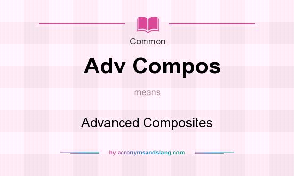 What does Adv Compos mean? It stands for Advanced Composites