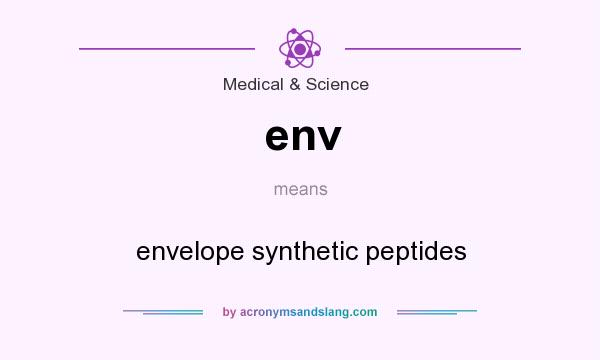 What does env mean? It stands for envelope synthetic peptides