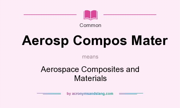 What does Aerosp Compos Mater mean? It stands for Aerospace Composites and Materials