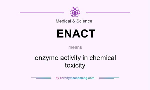 What does ENACT mean? It stands for enzyme activity in chemical toxicity